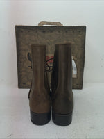 New Men’s Brown Lace Up Laredo Cowboy Boots. 1225 9.5 9 1/2 D. 5-45