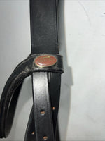 New Silver Fox Black English Snaffle Bridle BB-18 