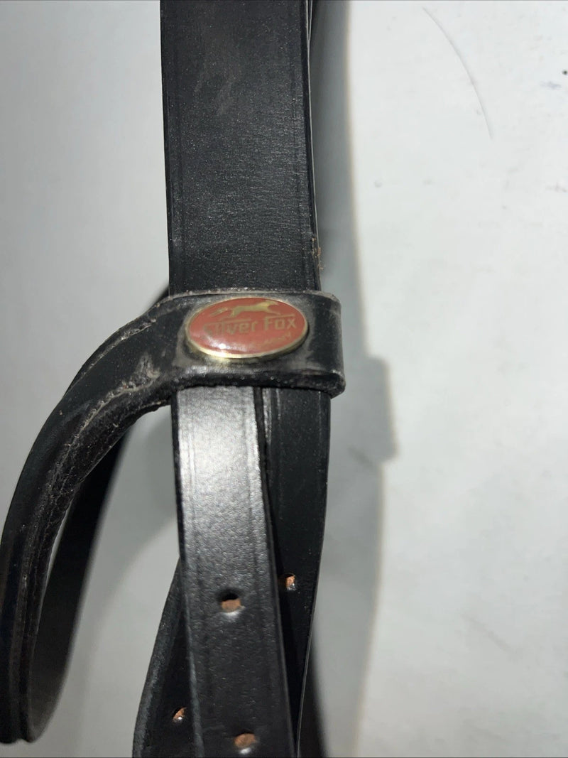 New Silver Fox Black English Snaffle Bridle BB-18 