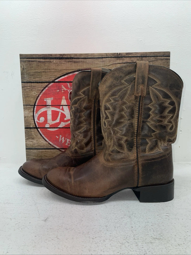 New Men’s Brown Laredo Cowboy Boots. 67902 9.5 9 1/2 E W. 4-78