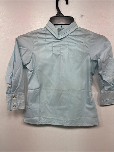 New Kids Blue Long Sleeve Half Zip Shirt Size Kids 10 YY-28