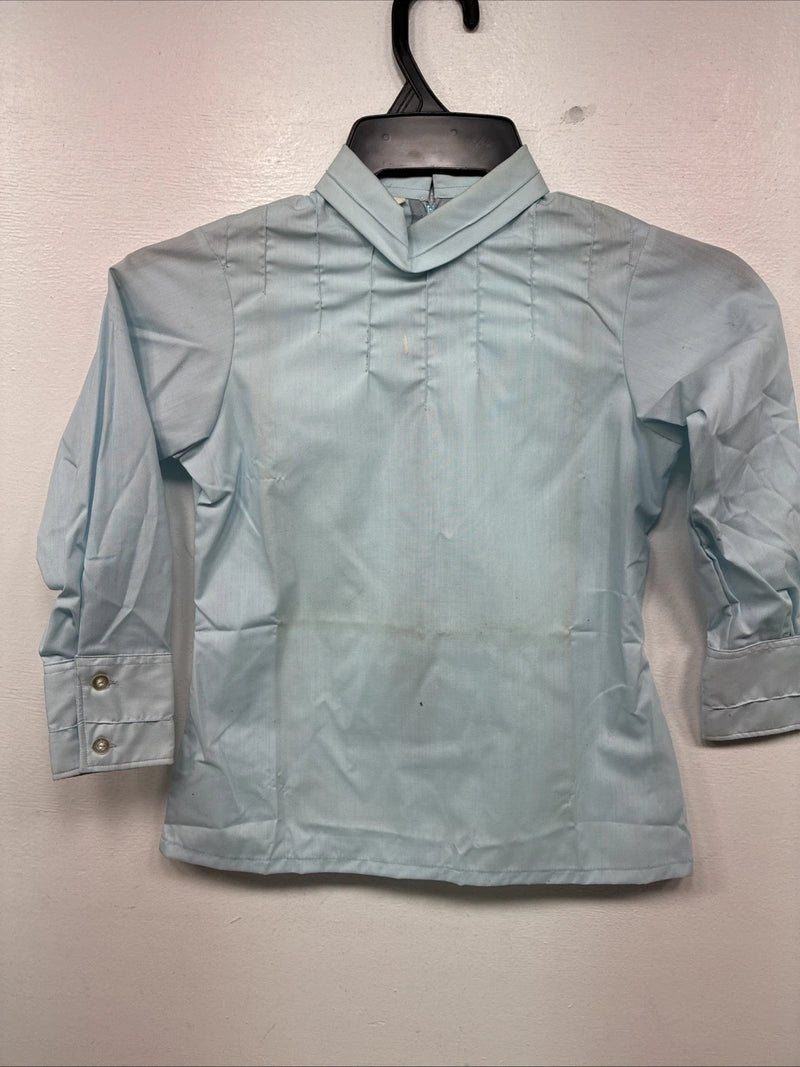 New Kids Blue Long Sleeve Half Zip Shirt Size Kids 10 YY-28