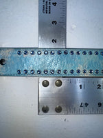 New Blue Genuine Leather 3D Belt Co. Blue Bling 30” Belt #677 Z-58