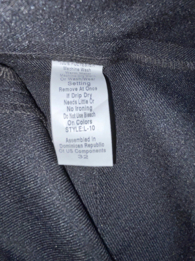 New Vintage Black Polyester Pants OO-36