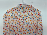 New Women’s Tem Tex Polkadot Long Sleeve Pearl Snap Size 40 II-83