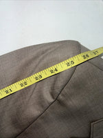 New Men’s Circle S Tan Suit Jacket 46R #25832 X-608
