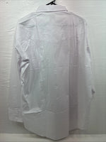 New Men’s ELY Cattleman White Long Sleeve Pearl Snap 18 X 35 2XL R-25