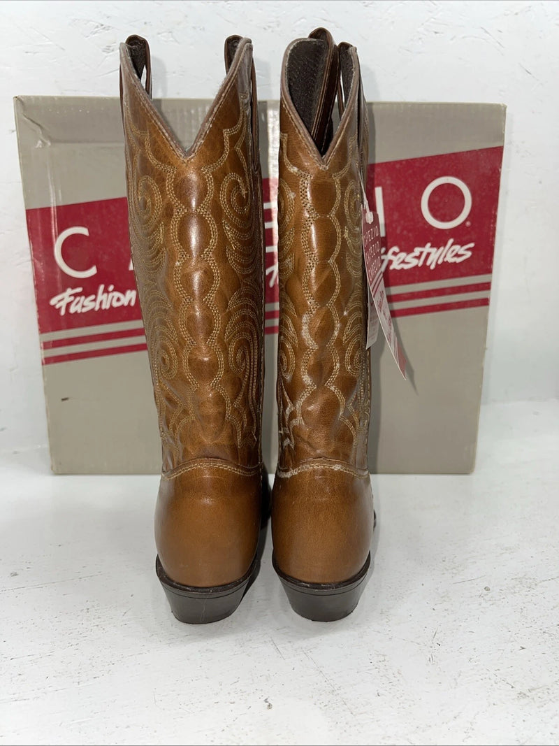 New Women’s Brown Capezio Cowboy Boots. L 394 6.5 6 1/2. 19-135