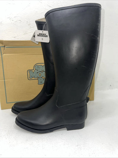 New Women’s Black Smoky Mountain Rubber Boots. 6705 5 M. 12-8