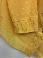 New Womens Dickson Jenkins Yellow Long Sleeve Pearl Snap Medium LL-108