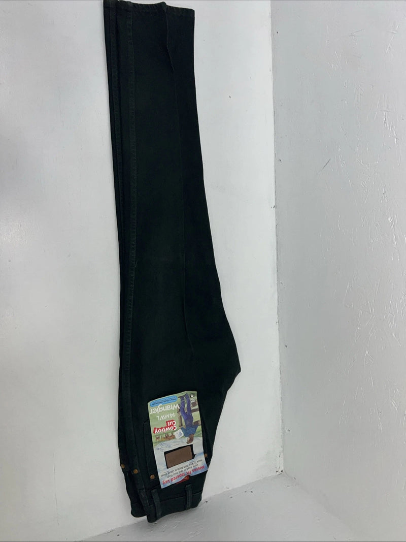New Women’s Cowboy Cut Green Wrangler Denim Jeans. 10x34 I-7