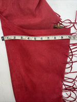 NOS Pink Show Chaps With Fringe Adjustable Waist 30” I-68