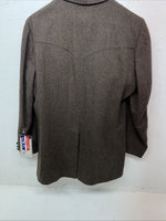 New Men’s Brown Pioneer Wear Suit Jacket 44L #12530 HH-604