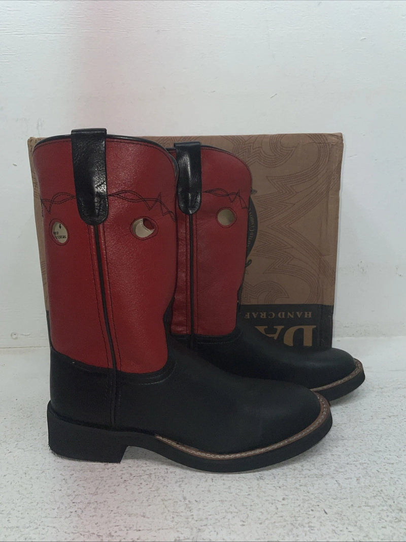 New Youth Red Dan Post Cowboy Boots. 3126 4. 22-60