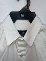 New Men’s Western Express White Long Sleeve Pearl Snap Medium B-88 