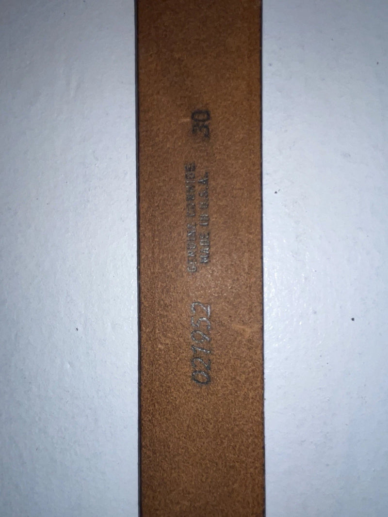 New Brown Genuine Leather Hereford 30” Belt #021952 Z-43