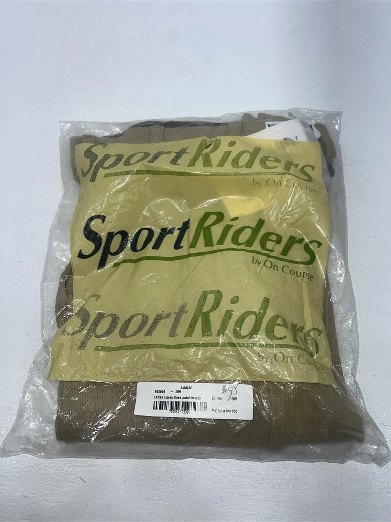 New Women’s Sport Riders Tan English Breeches. #041565 28-R  A-156