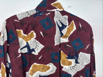 New Women’s Cowboy Threads Multicolor Design Long Sleeve Button Up Large MM-133