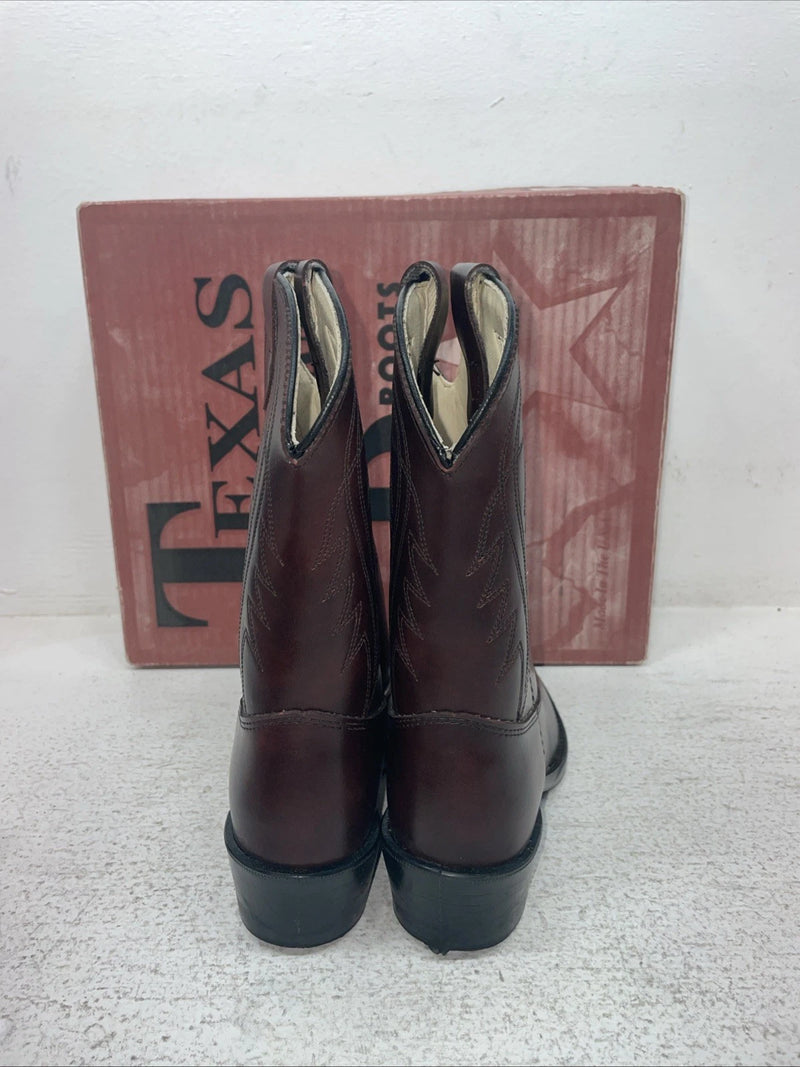 New Children’s Cherry Black Texas Brand Cowboy Boots. C 202 2.5 2 1/2 D. 23-158