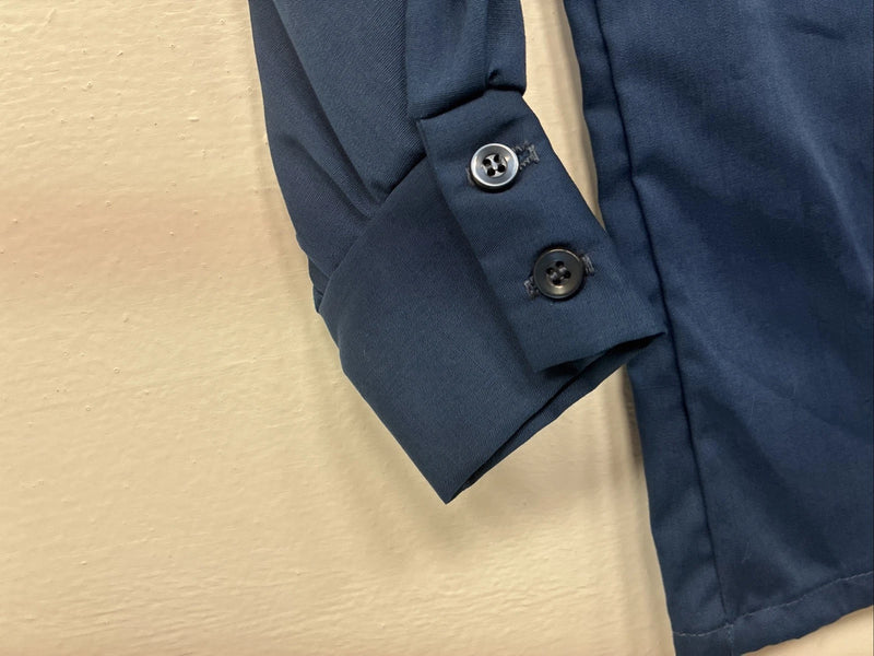 New Kids Fenton Navy Blue Long Sleeve Button Up Size 2 LL-14
