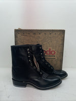 New Men’s Black Lace Up Laredo Cowboy Boots. 1220 9.5 9 1/2 D. 6-95