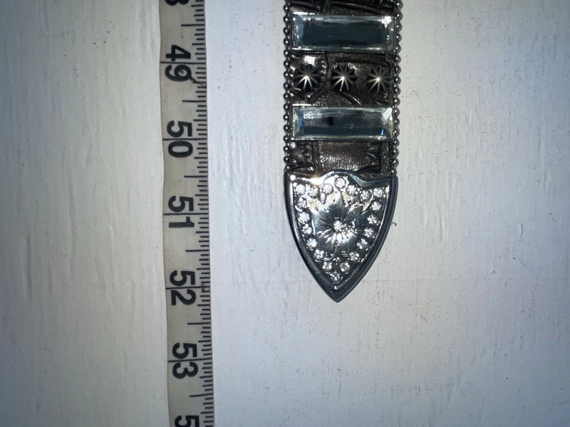 New Black Genuine Leather Nocona Silver Bling XL Belt #N3489201 NN-118
