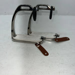 New Tough 1 Silver Iron Breakaway English Stirrups D-502