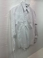 New Men’s Champion Western White Long Sleeve Pearl Snap 16 Large DD-42