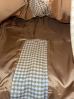 New Men’s Pioneer Wear Tan Plaid Suit Jacket 42 #589 V-604