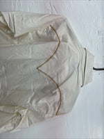 New Men’s Karman Yellow Embroidered Long Sleeve Pearl Snap 15 Medium M-88
