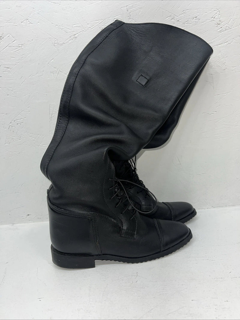 New Women’s Black Emerson English Riding Boots. 51007.5 7 1/2 W. 12-16