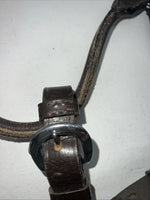 New Brown Leather Full Horse Show Halter Silver Buckles 3C-16