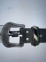 New Cow Print Genuien Leather Nocona Black Stud 42” Belt #N2440501 NN-123