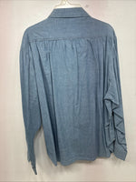 New Women’s Pioneer Wear Blue Long Sleeve Button Up Size 12 KK-107