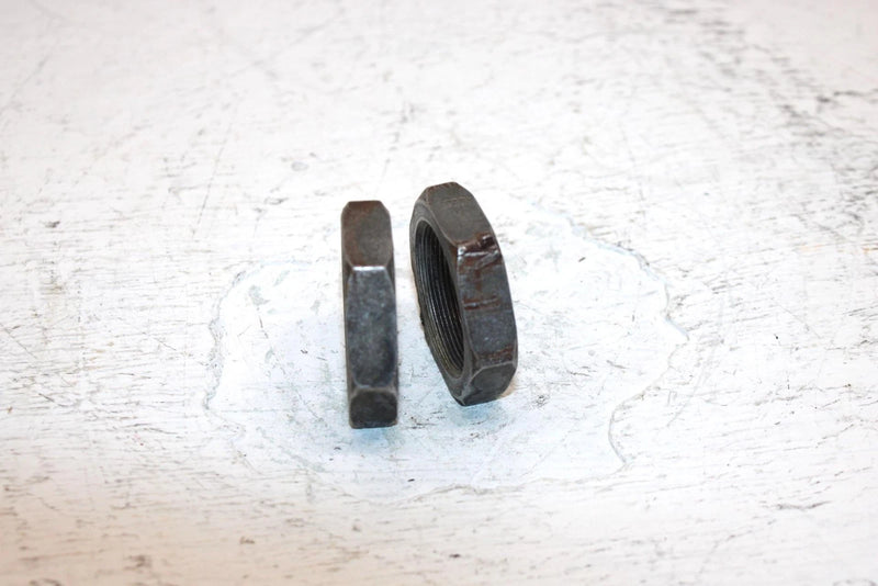 1987 Honda Atc 90a Oem Rear Axle Jam Nut Pair 90307-968-000 AH57