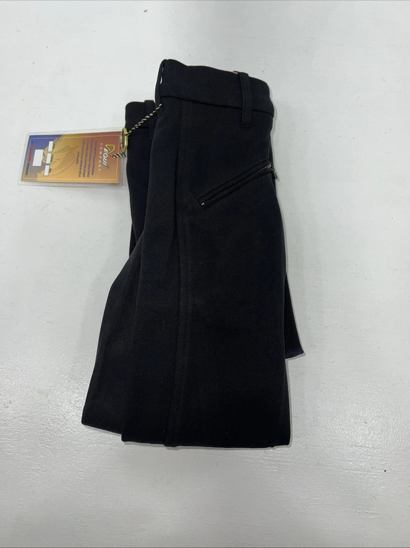 New Women’s Black Vequi Comfort English Riding Breeches. 24 L 6900 G-19