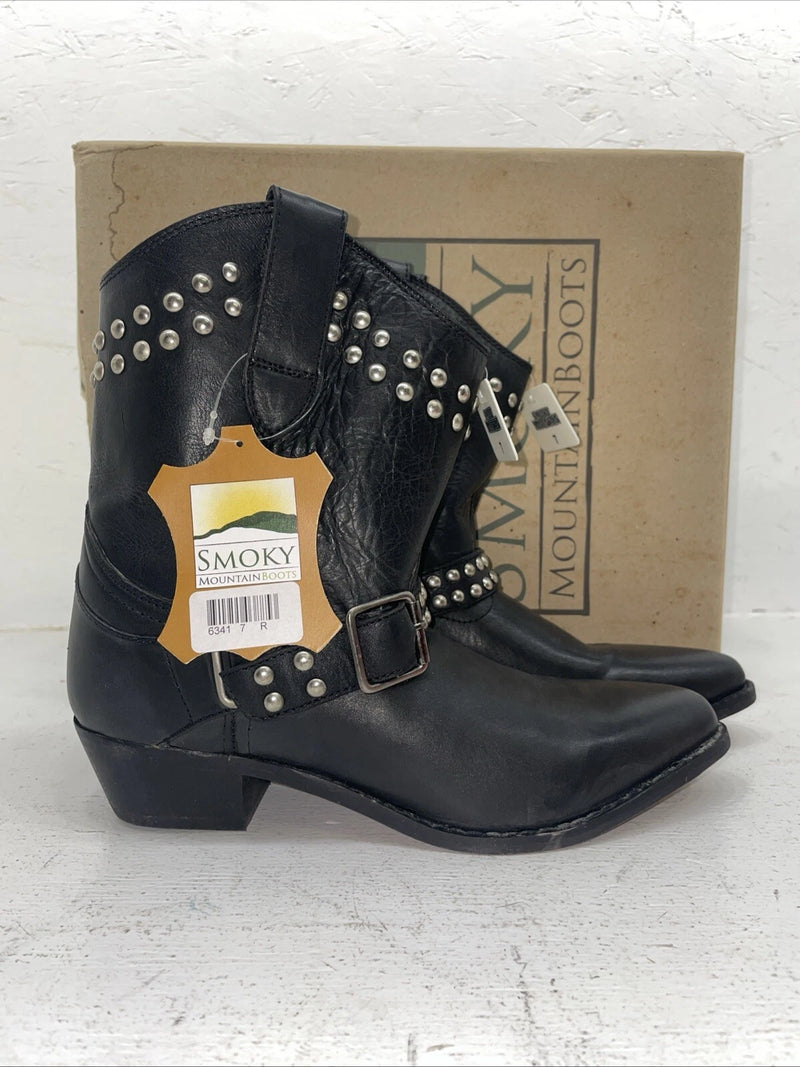 New Women’s Black Smoky Mountain Cowboy Boots. 6341 7 M. 18-136