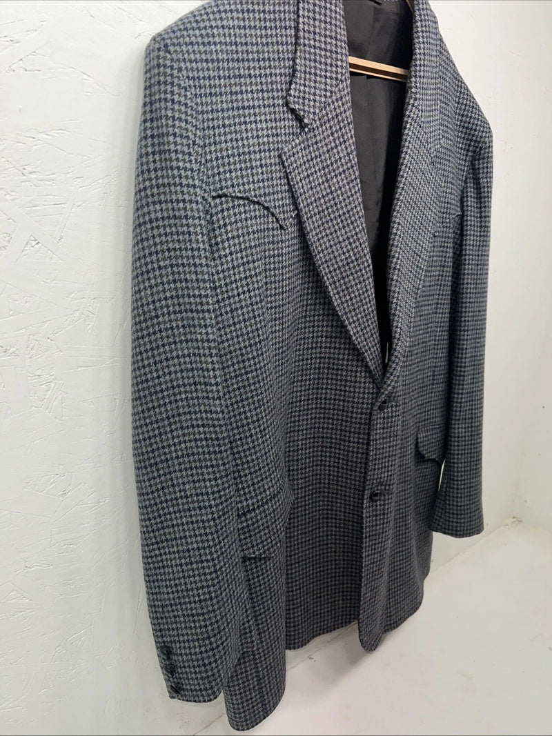 New Men’s Pioneer Wear Blue Plaid Suit Jacket 48L #12504 AA-600