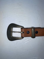 New Brown Genuine Leather Dingo Weaved 28” Belt #4591 JJ-109