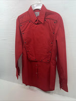 New Men’s ELY Diamond Red Long Sleeve Pearl Snap Medium B-122