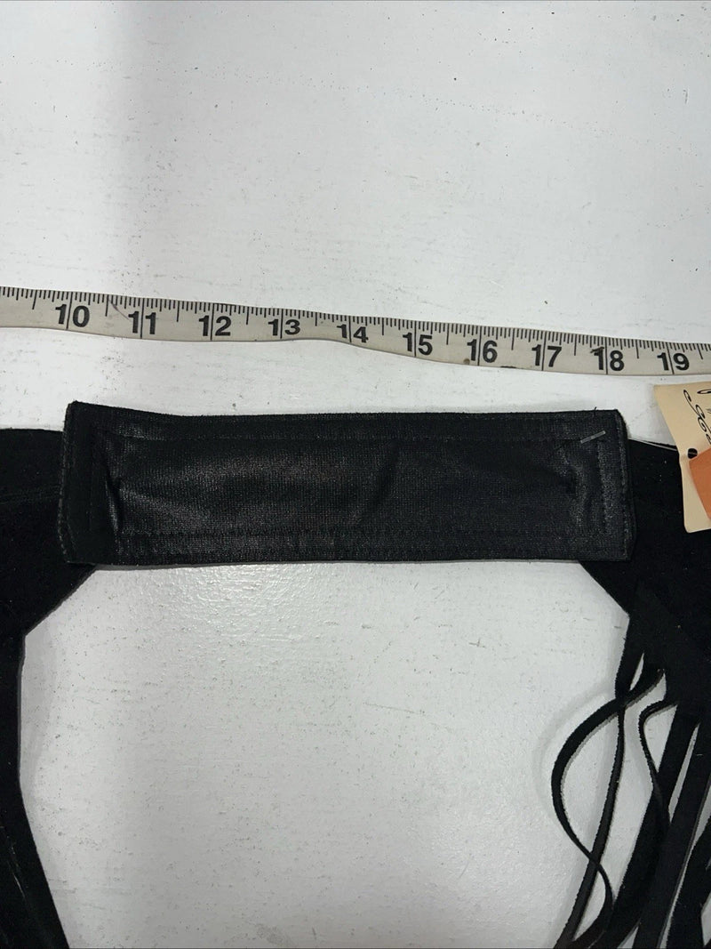 New Black 1849 Authentic Ranchwear Show Chaps Adjustable Waist 30” N-47