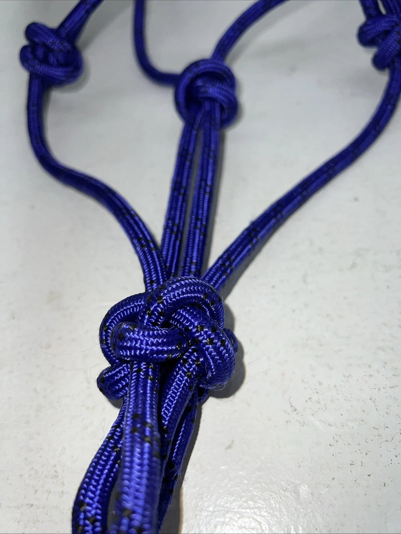 New Tough 1 Purple Poly Rope Tied Halter #50-1000 G-510 