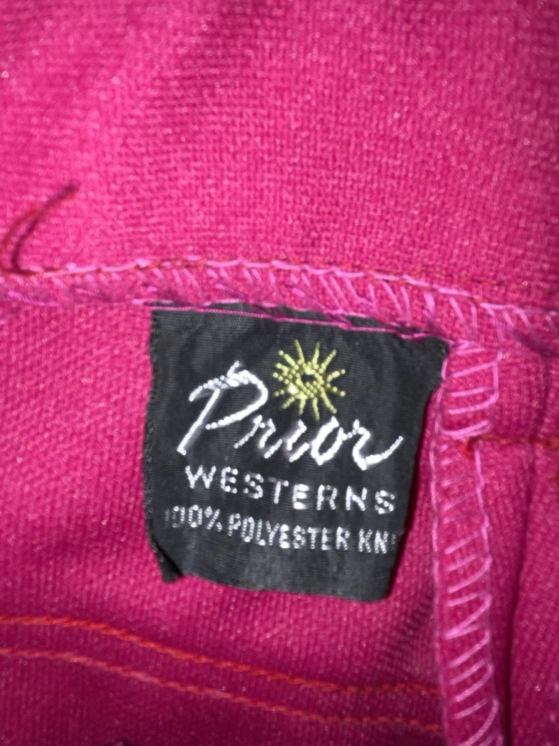 New Vintage Pink Prior Polyester Pants #8990 SS-83
