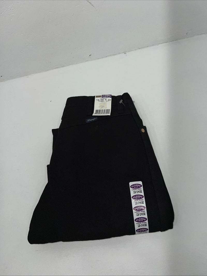 New Women’s Black Bareback Wrangler Denim Classic Fit Jeans. 13/14x32 I-2