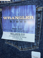 New Men’s Wrangler Blues Dress Easy Relaxed Fit Denim Jeans. 14x32 L-11
