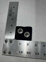 New Women’s Montana Silversmiths Silver Black Gold Round Earrings. ER354 A-36