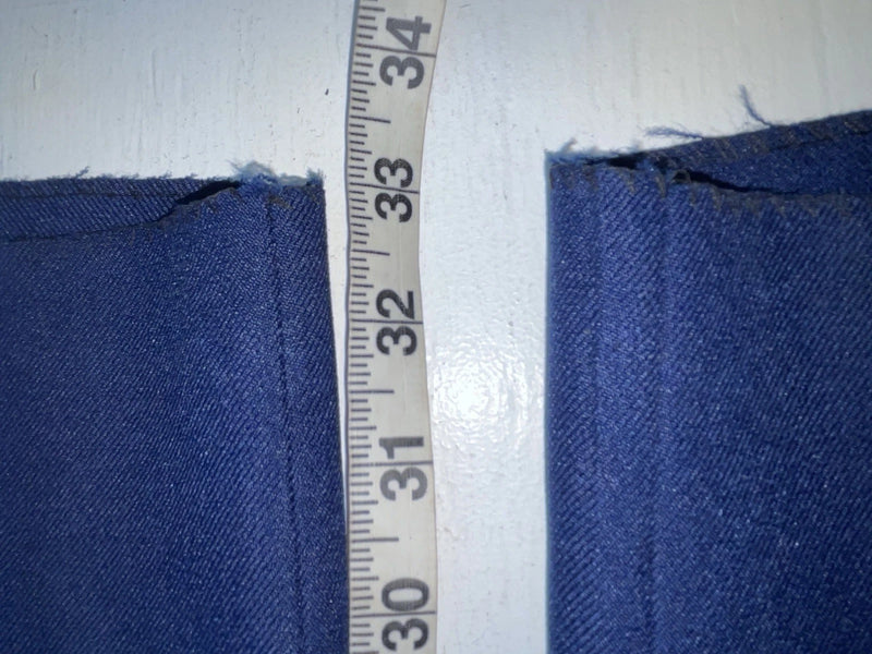 New Vintage Blue H Bar C Polyester Pants #MR477 OO-19