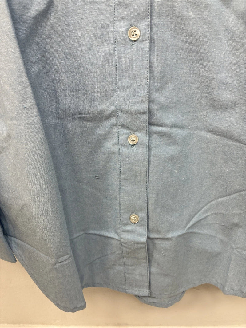 New Women’s Crickets Creek Blue Long Sleeve Button Up Medium MM-91
