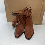 New Women’s brown With Fringe Kenny Rodger’s Cowboy Boots. 5.5 5 1/2 M. 20-47