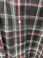 New Men’s ELY Cattleman Black Red Long Sleeve Pearl Snap 3XL E-33